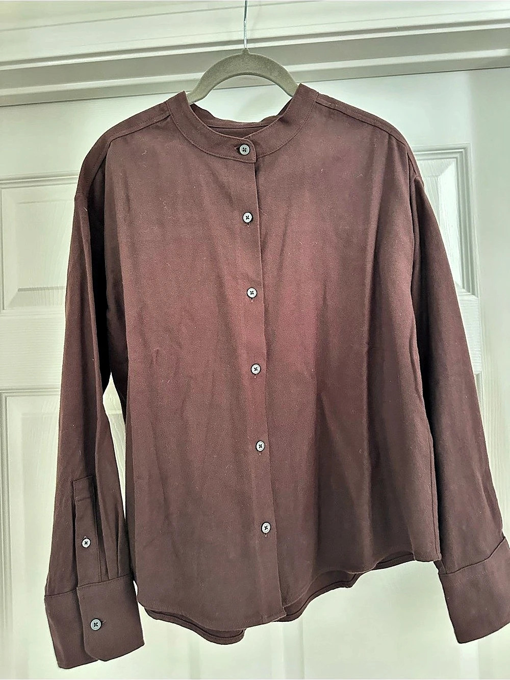 Everlane The Flannel Shirt Organic Cotton Brown Medium